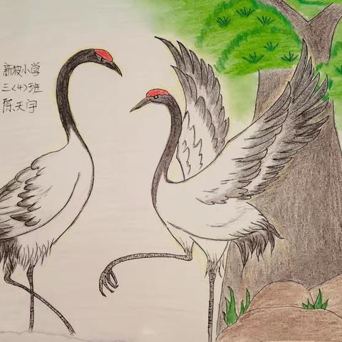 全镇中小学生主题——重阳“尊老、敬老、爱幼”绘画网络比赛展示