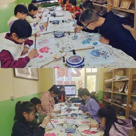 我在枫叶学国画