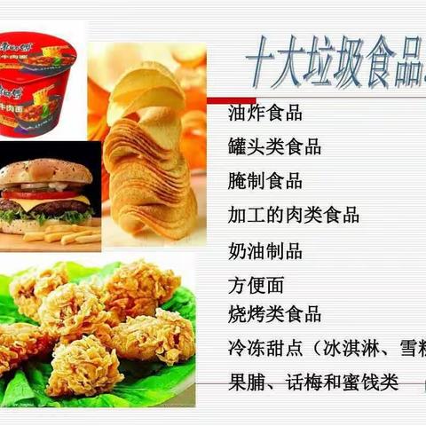 乐迪一班食品安全主题活动一一拒绝垃圾食品🍟🍔🍨