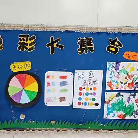 义乌市苏溪糖糖宝贝幼儿园小班段《色彩大集合》主题活动