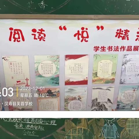 翰墨芙蓉，魅力校园——记汉寿县芙蓉学校阅读与书写活动