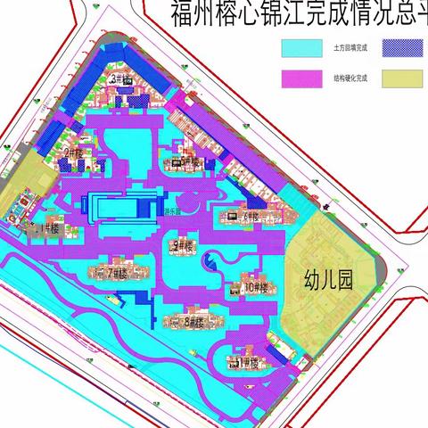 2022年6月26日福州甘蔗榕心锦江大区施工日报