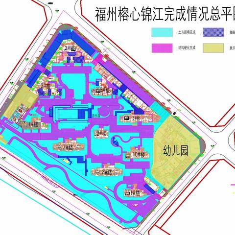 2022年6月27日福州甘蔗榕心锦江大区施工日报