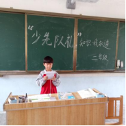 延津县塔铺街道任光屯小学新队员入队仪式