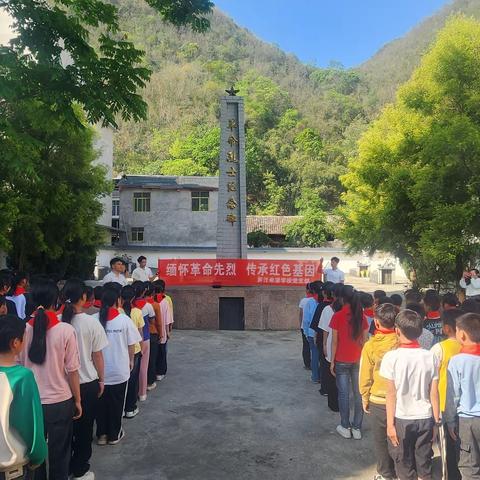 缅怀革命先烈 传承红色基因——西林县弄汪希望学校党支部清明节烈士陵园祭扫活动