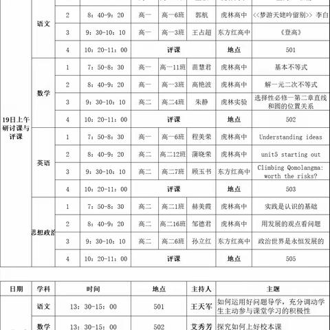 联片教研促交流  切磋教艺共成长