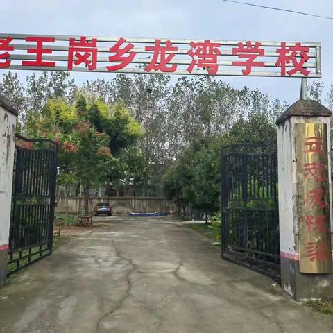 老王岗乡龙湾学校教师团队及校园环境。