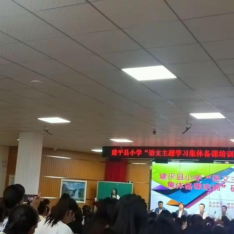 专业引领，快速提升——建平县小学“语文主题学习集体备课培训”研讨会