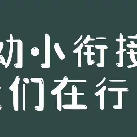 阳光幼儿园幼小衔接之——我们在行动