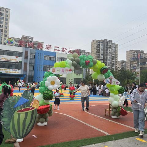 蒙城二幼三阳路园区《夏日清凉，🍉西瓜很忙》亲子游园会💕