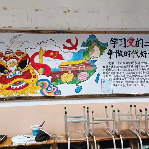 海南省银行学校“学习党的二十大，争做时代好少年”黑板报评比活动美篇