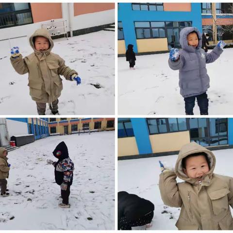 ​冬日初雪  快乐相伴－－里则中心幼儿园小班级部