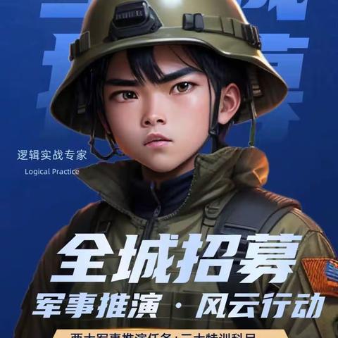 【全城招募】爱学先知首届青少年军事推演 | 风云行动，CQB城市反恐作战、单兵移动速射，全新玩法，超真实体验！