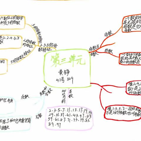 509数学第三单元思维导图展示