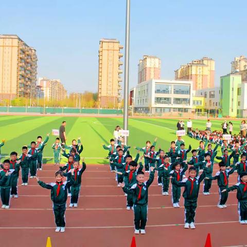 滨州市博兴县第四小学阳光大课间会操比赛