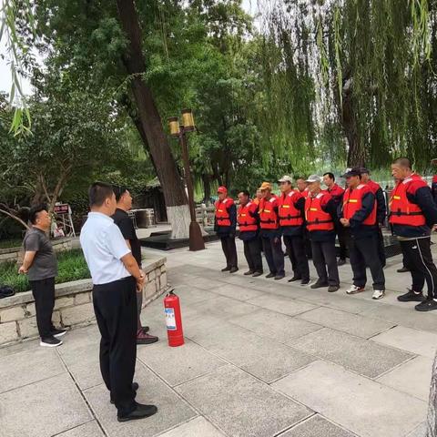 大明湖水域管理科双节前综合调度及培训