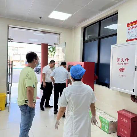 铺前镇卫生院中秋国庆消防安全巡查