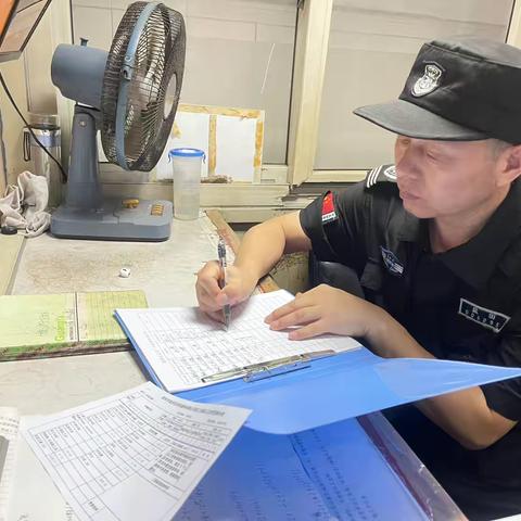 盐保四部二中队保税区护卫点十一月份工作小结