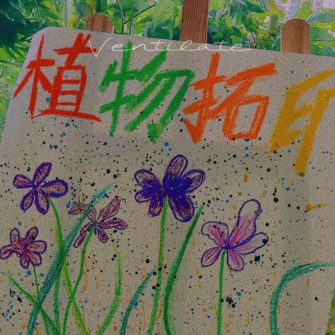 汉都阳光幼儿园🏫【留住春天🍃趣味植物拓印】纪实蒙氏一班DIY拓印🎨活动🌈🌈