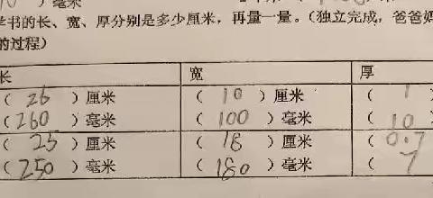 三年级数学项目化作业～～纪艾希