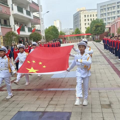 肩负使命 奋发向上——55中队升旗仪式