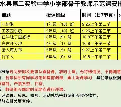 树树秋色绝 示范风景新 ——沂水县第二实验中学骨干教师示范课活动