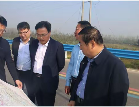 河南水利投资集团副总经理余洋一行莅临淮滨调研现代水网建设