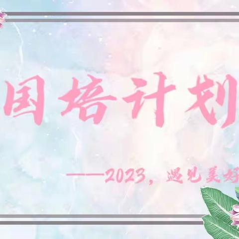 相遇国培，共促成长——“国培计划（2023）”县级骨干教师在栾川伊禾幼儿园培训第六天