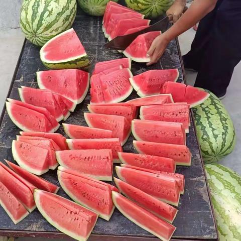 炎炎夏日送清凉，甜甜西瓜暖人心