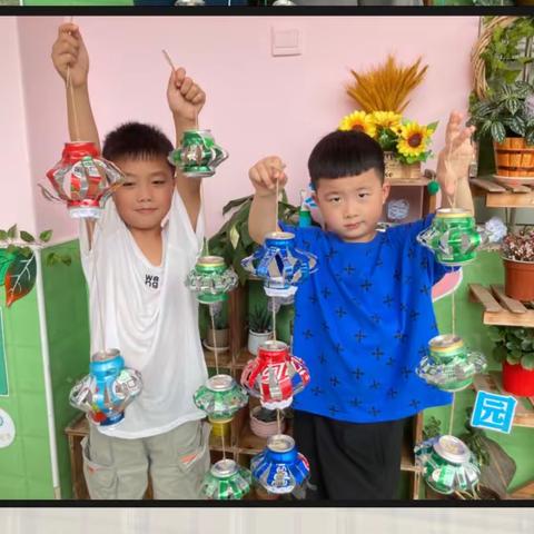 德雅第一幼稚园小海鸥班易拉罐手工作品———灵动风铃，玩转六一