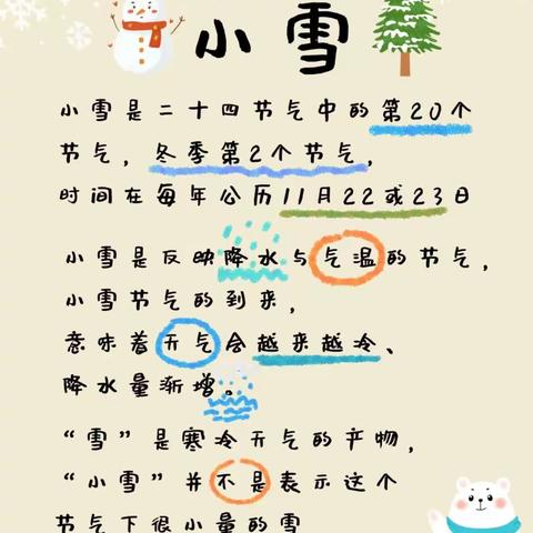 【二十四节气】“幼”见小雪，温暖迎冬