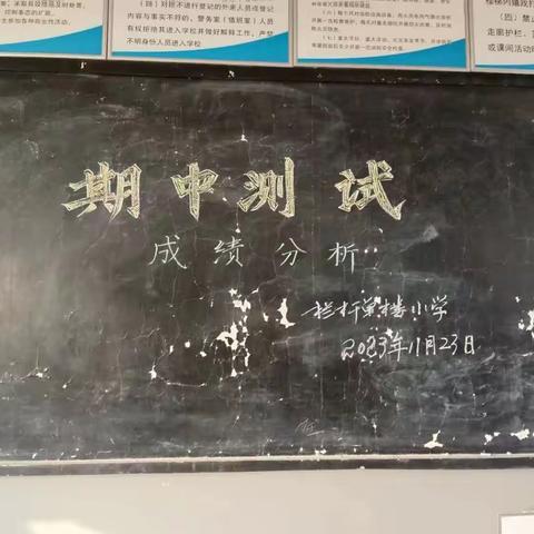 站在新起点，迎接新挑战——栏杆镇单楼小学期中测试分析教研活动