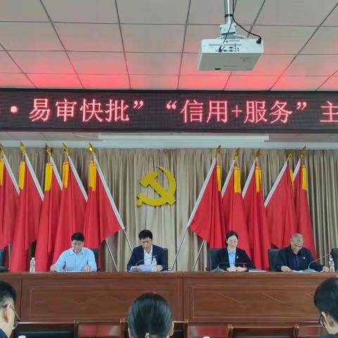 县营商环境建设局开展“匠心服务 易审快批”-“信用+服务”主题党日活动