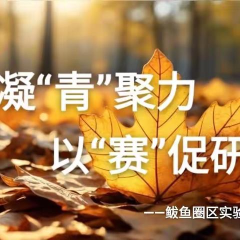 凝“青”聚力，以“赛”促研