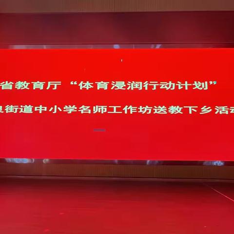 广东省教育厅“体育浸润行动计划”顺德区大良街道中小学名师工作室送教下乡活动