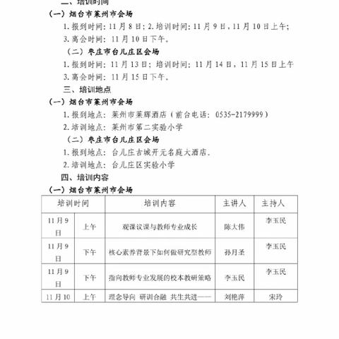 2023年山东省“互联网+教师专业发展”工程教师专业发展专题省级工作坊成功举办线下培训活动（烟台莱州会场）