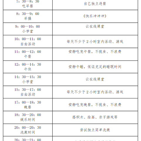 黄山市梅林实验学校附属幼儿园 ——大班线上保教活动指导