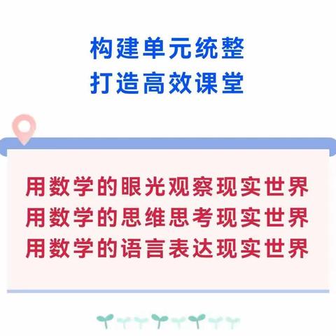 共思共研共分享，同心同学同成长                 ——高新区小学数学大单元教学展示活动课