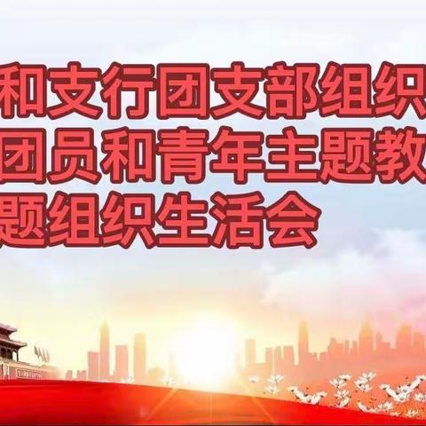 民和支行团支部组织召开团员和青年主题教育专题组织生活会