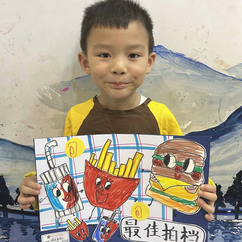 【洪恩教育小镇】美术瑶瑶老师班级小朋友微画展—朱煜铭👦🏻