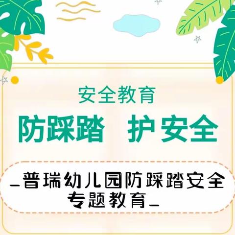 “防踩踏·护安全”——普瑞幼儿园大一班防踩踏安全专题教育活动总结