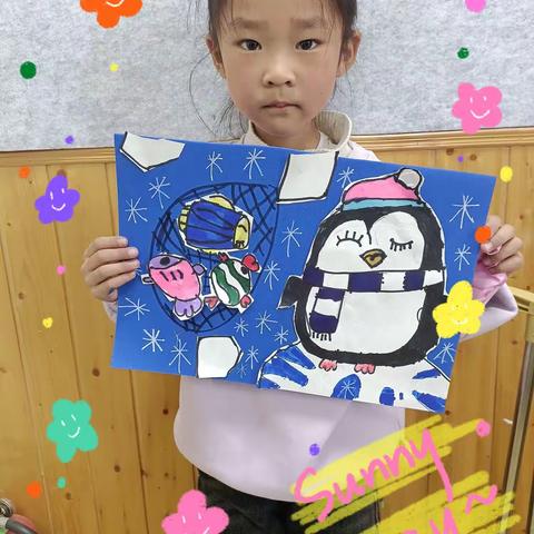 十点班的小朋友绘画作品展《快乐的小企鹅》👏🏻👏🏻👏🏻🎉🎉🎉