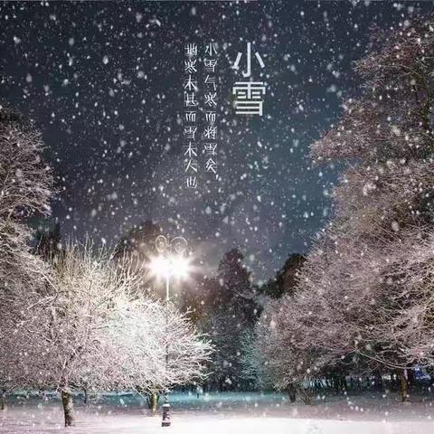 “小雪到，冬始俏”——