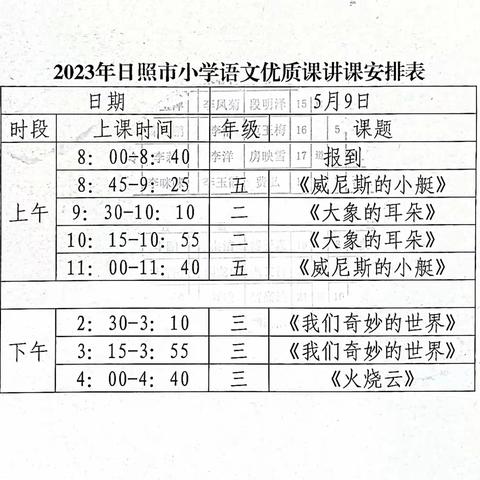 以赛促教，笃行不倦——日照市小学语文优质课评选活动有感