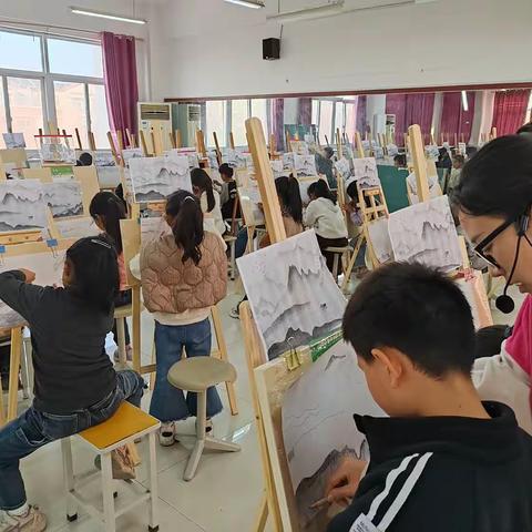 线条勾勒世界，光影塑造精彩—浚县王庄镇中心小学素描社团展示