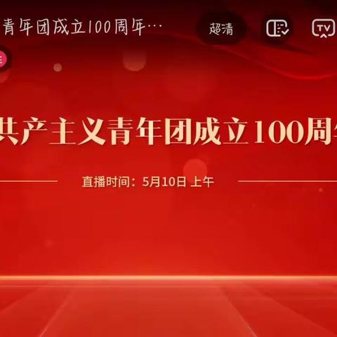 青春百年，红心向党——洛图庄小学观看庆祝中国共青团成立100周年视频