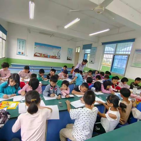 笔绘才艺  后洼希望小学 巧手达人社团