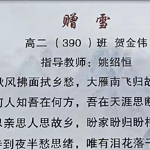 西畴县第一中学第八届体育、艺术、文化节艺术展---睿智390班