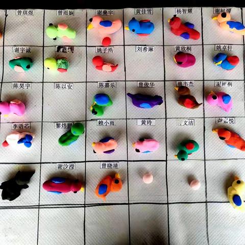 中4班手工粘土课剪影——可爱的小鸟🐦