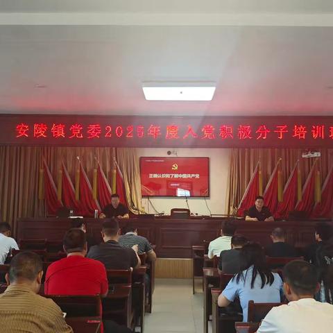 凝心铸魂强根基 砥砺奋进新征程 ——  安陵镇党委2025年度入党积极分子培训班圆满举办